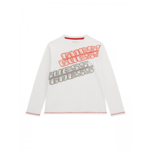 Детска блуза с дълъг ръкав Guess